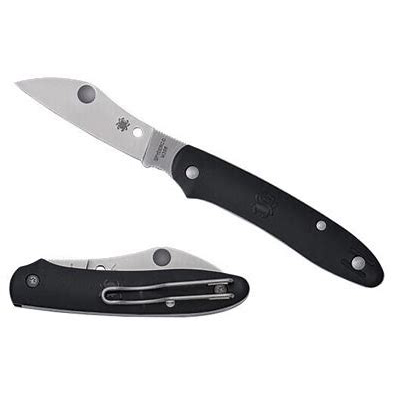 Spyderco  C267BKP M398钢   塑料手柄   黑色  630
