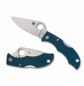 Spyderco  LFP3K390   K390钢  FRN尼龙手柄   蓝色 450