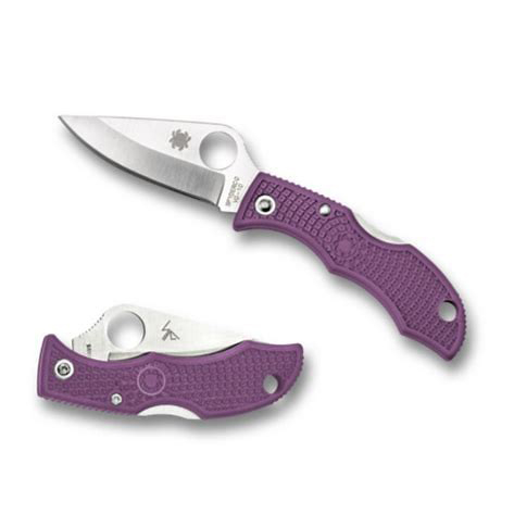 Spyderco  LPRP3  VG10钢  FRN尼龙手柄   紫色  360