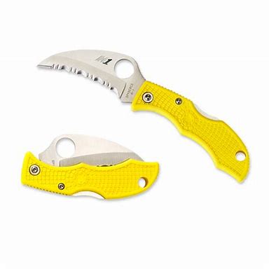 Spyderco   LYLS3HB  H1/H2钢   FRN尼龙手柄   黄色   450