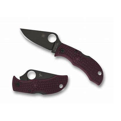 Spyderco  MBBGBKP   Carpenter Micro-Melt PD#1钢    FRN尼龙手柄   酒红色  630