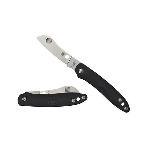 Spyderco   C189PBK   Roadie  N690Co钢  FRN尼龙手柄   黑色  405