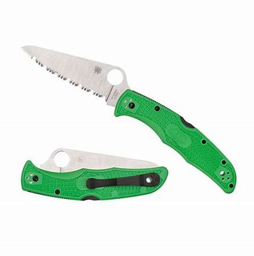 Spyderco  C91FSGR2   Pacific Salt 2  LC200N钢  FRN尼龙手柄  绿色  1080