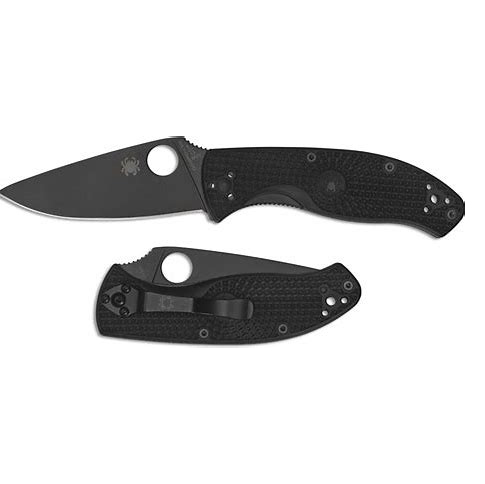 Spyderco  C122PBBK   8Cr13MoV钢    FRN尼龙手柄   黑色  450