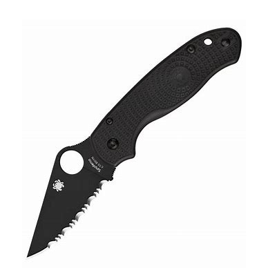Spyderco  C223SBBK   Para 3   CTS-BD1N钢   FRN尼龙手柄  黑色  1080