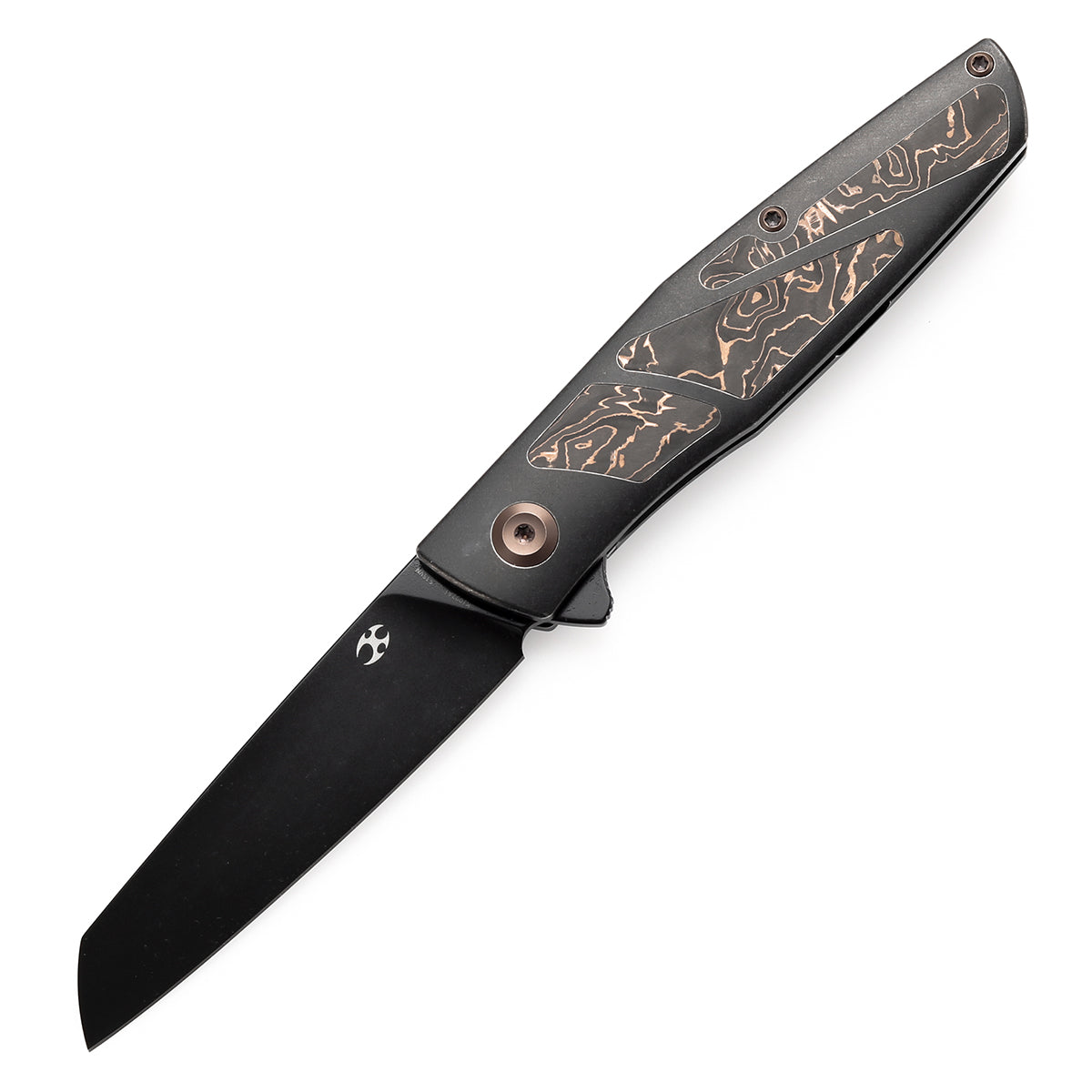 KANSEPT Cru   CPM S35VN钢   钛铜碳纤维手柄  K1092A1  黑色  1300