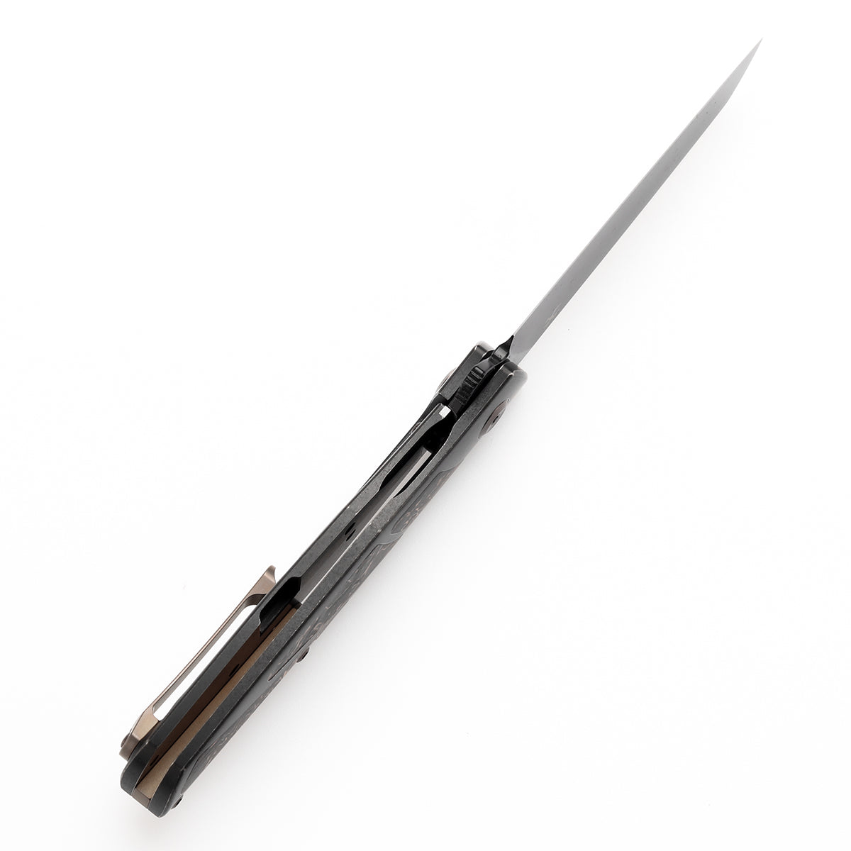 KANSEPT Cru   CPM S35VN钢   钛铜碳纤维手柄  K1092A1  黑色  1300