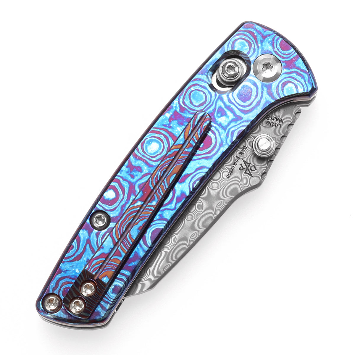 KANSEPT   Little Main Street   大马士革钢  Timascus手柄   K2015V3  蓝紫色  1400