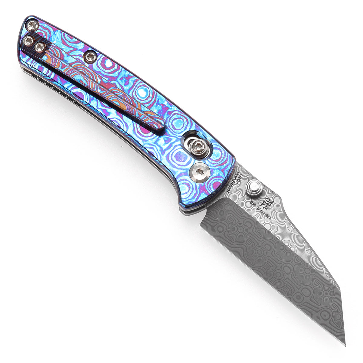 KANSEPT   Little Main Street   大马士革钢  Timascus手柄   K2015V3  蓝紫色  1400