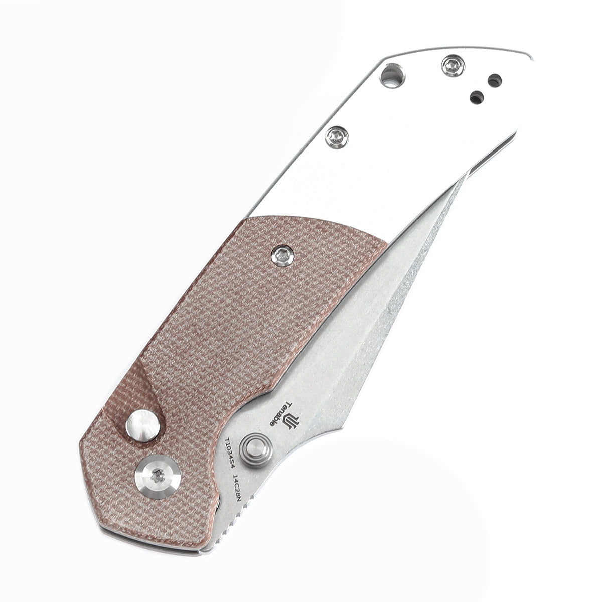 Tenable Fennir  14C28N钢 Micarta+纯铝手柄 T1034S4  棕色   500