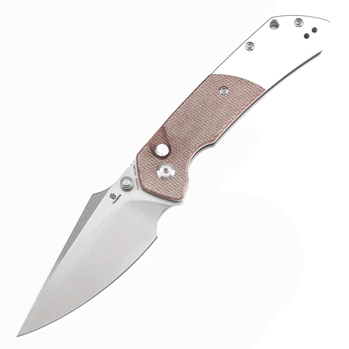 Tenable Fennir  14C28N钢 Micarta+纯铝手柄 T1034S4  棕色   500