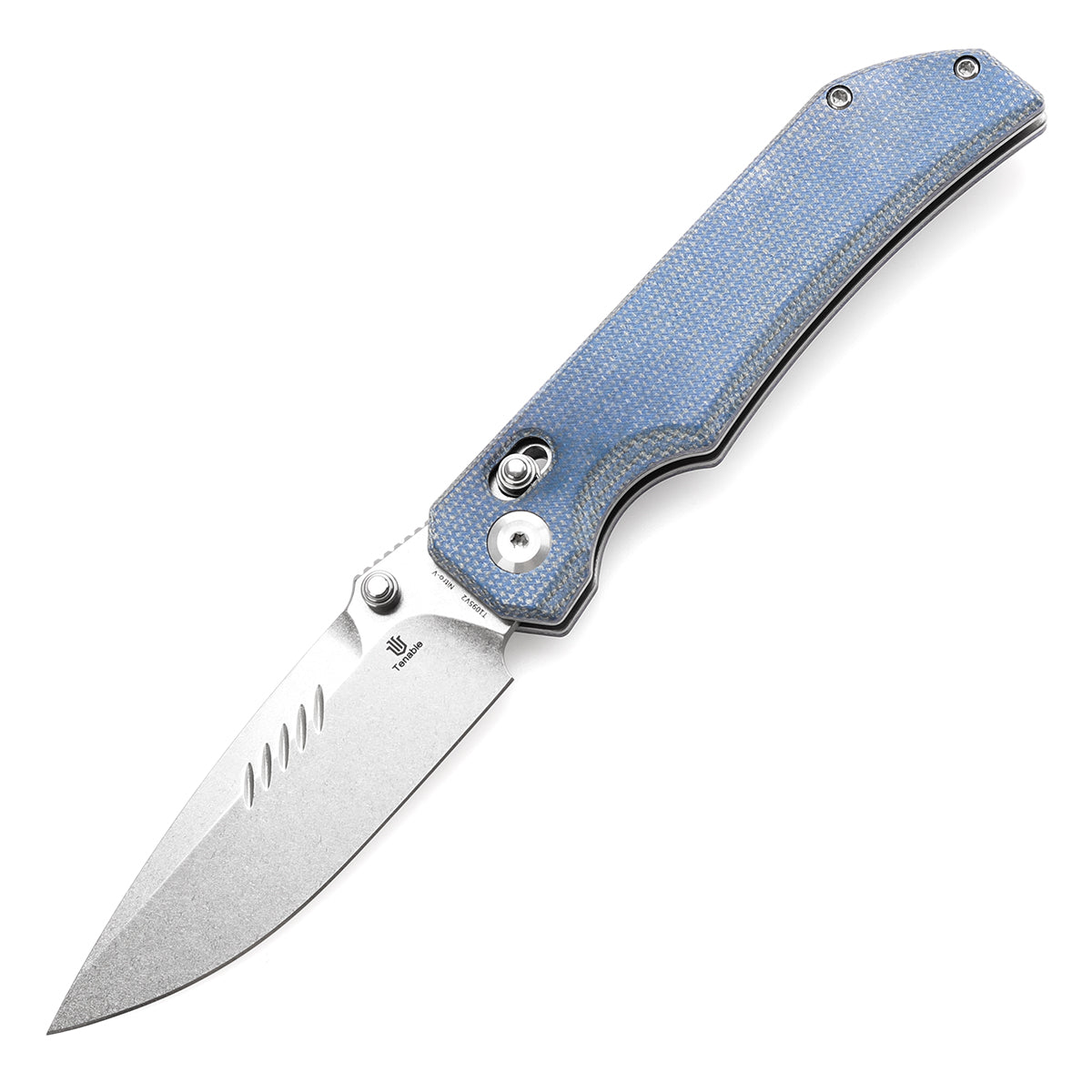 Tenable Eaglestrike  Micarta 手柄  Nitro-V钢  T1095V2  蓝色  500