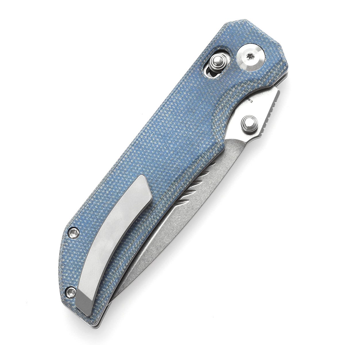 Tenable Eaglestrike  Micarta 手柄  Nitro-V钢  T1095V2  蓝色  500