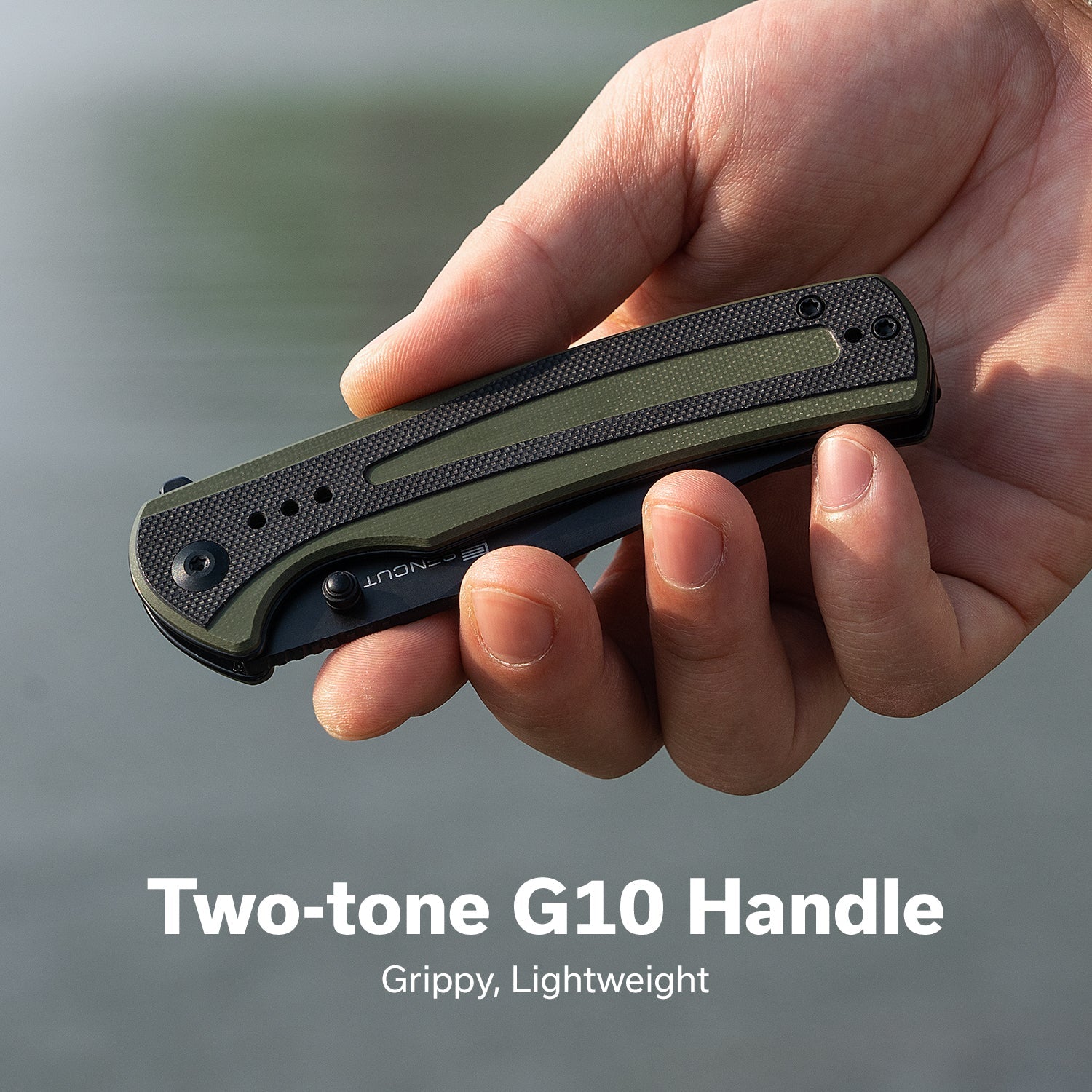 SENCUT Regnator   9Cr18MoV钢   G10手柄   S24057-2   黑绿色  300