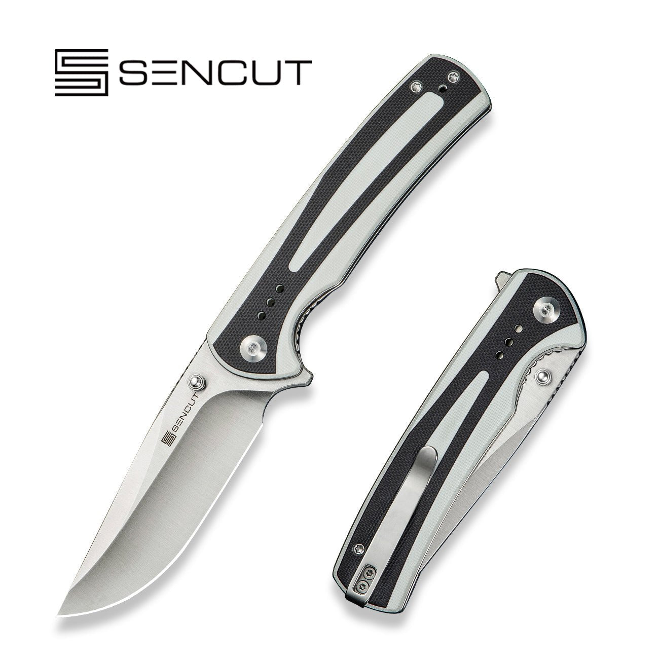 SENCUT Regnator   9Cr18MoV钢   G10手柄  S24057-3  黑白色  300