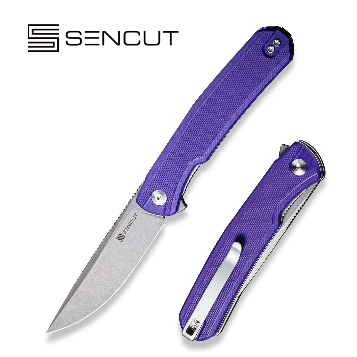 SENCUT Scitus   D2钢   G10手柄   S21042-2   紫色  260