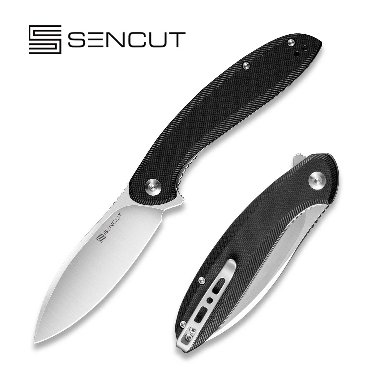 SENCUT San Angelo   9Cr18MoV钢   G10手柄   S21003-1  黑色  260