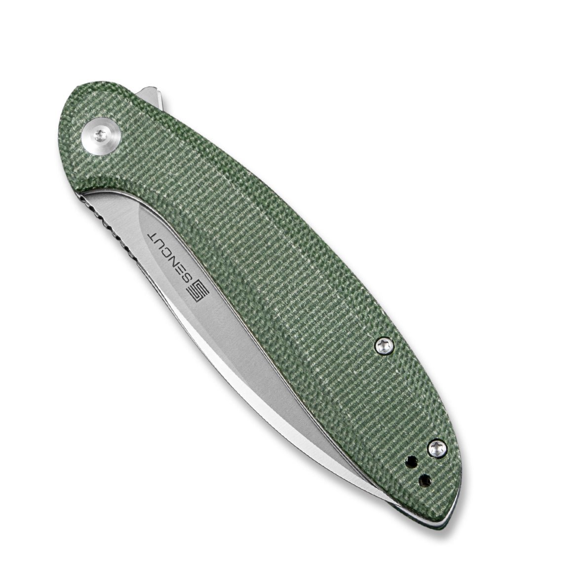 SENCUT San Angelo   9Cr18MoV钢  Micarta手柄  S21003-3  绿色  260