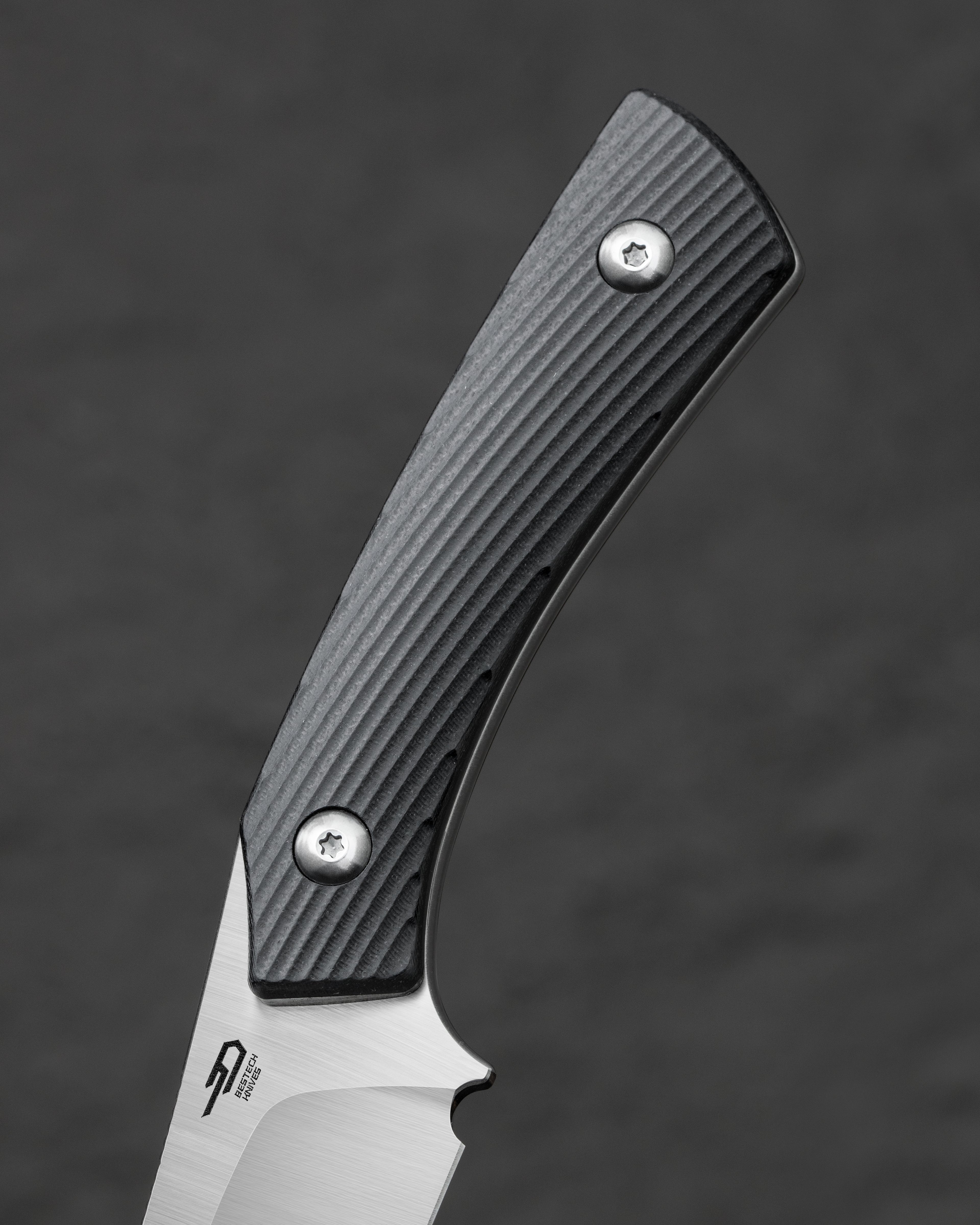 BESTECH STEP   D2钢   G10手柄  BFK06A   黑色   500