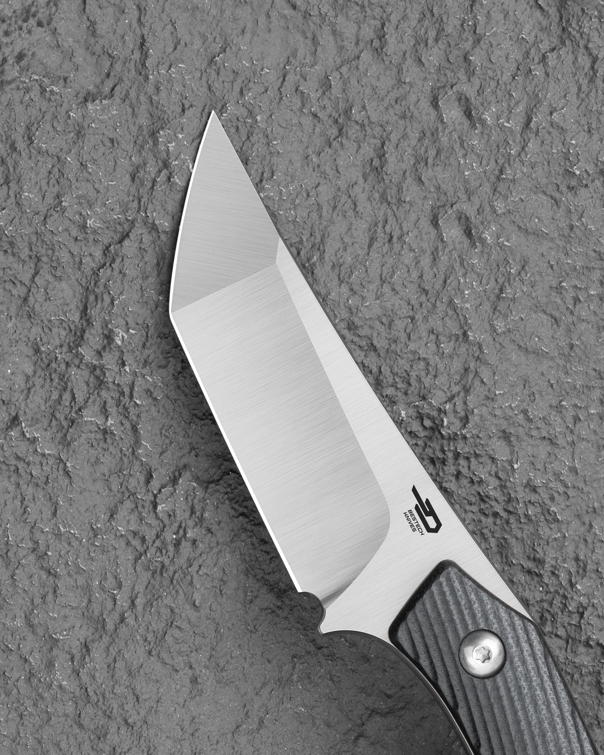 BESTECH STEP   D2钢   G10手柄  BFK06A   黑色   500
