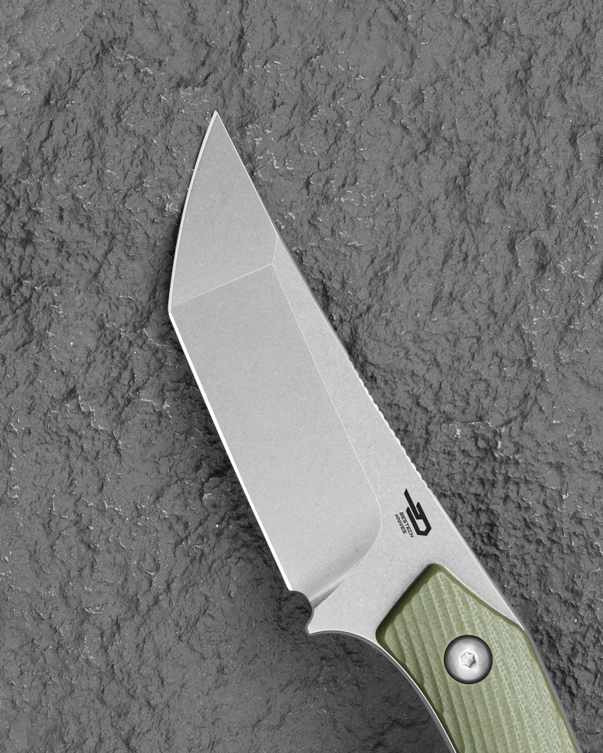 BESTECH STEP   D2钢   G10手柄   BFK06B   绿色  500