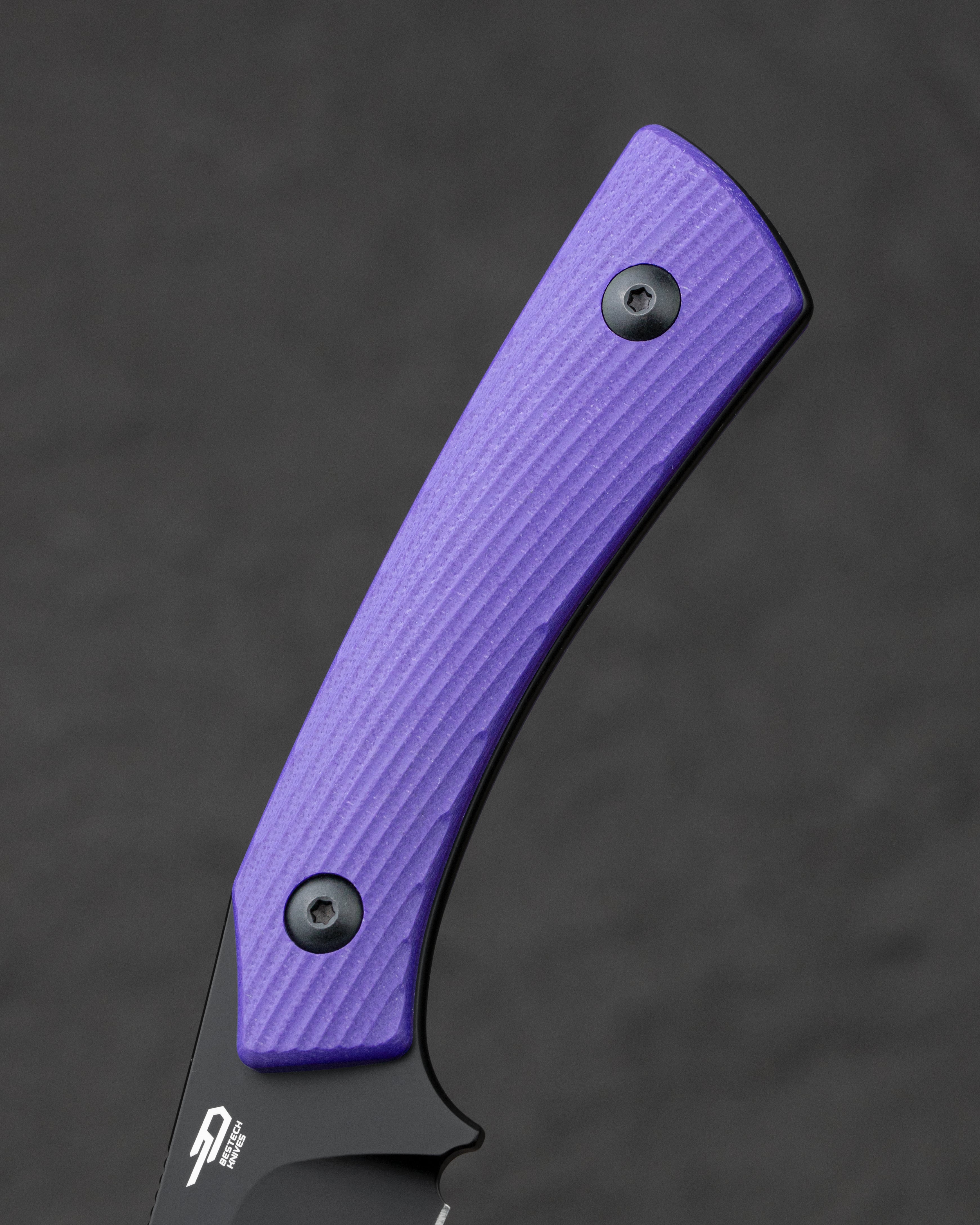 BESTECH STEP   D2钢   G10手柄   BFK06C  紫色   500