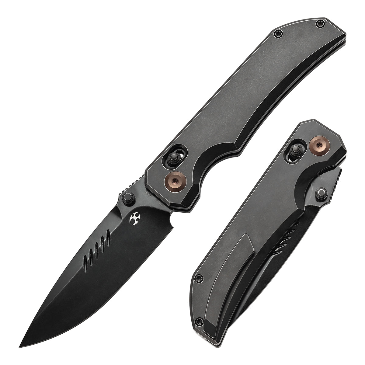 KANSEPT Eaglestrike CPM S35VN钢 钛手柄 K1095V2 钛黑色 1200