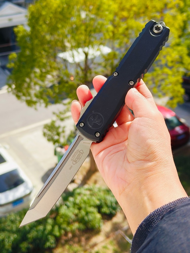 Microtech Ultratech ZBP M390MK钢 铝合金柄 1123-10 黑色 3880
