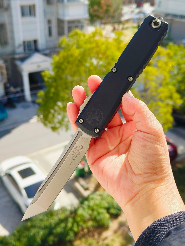 Microtech Ultratech ZBP M390MK钢 铝合金柄 1123-10 黑色 3880