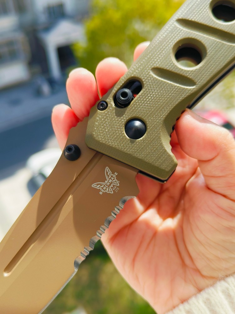 【售完】Benchmade Adamas 275SFE-2 CPM-CruWear钢 G10柄 棕色 1500