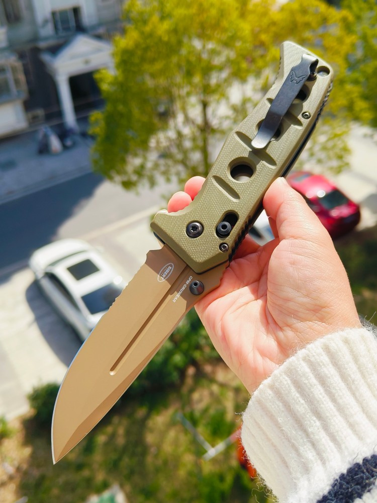 【售完】Benchmade Adamas 275SFE-2 CPM-CruWear钢 G10柄 棕色 1500