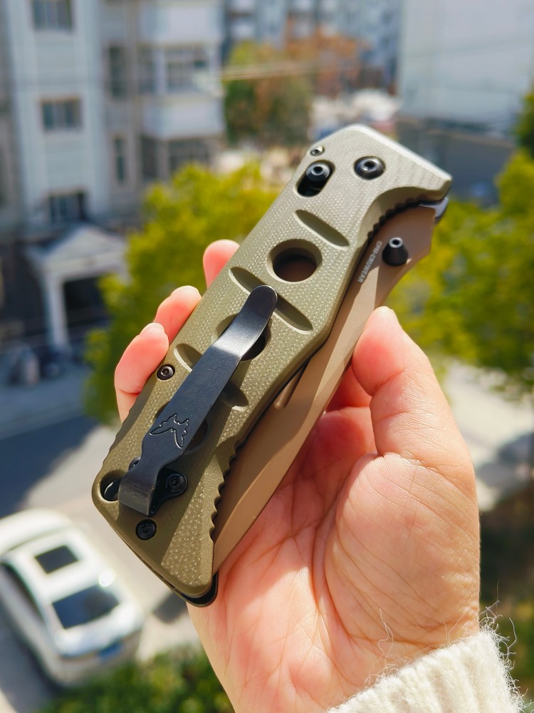 【售完】Benchmade Adamas 275SFE-2 CPM-CruWear钢 G10柄 棕色 1500