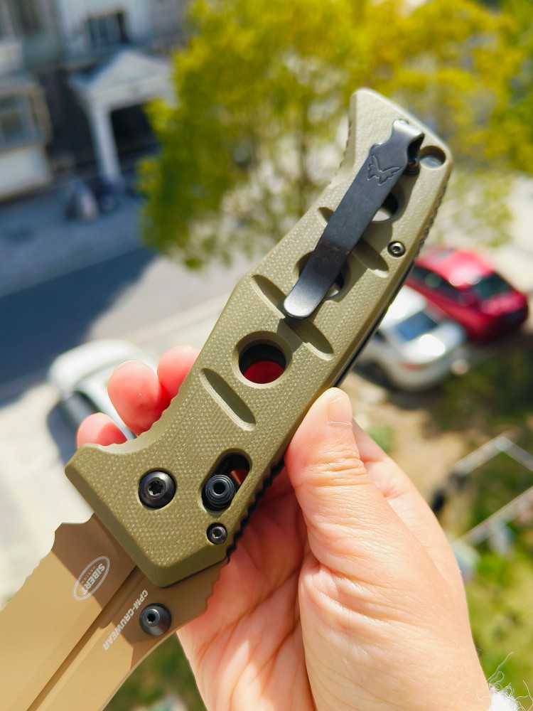 【售完】Benchmade Adamas 275SFE-2 CPM-CruWear钢 G10柄 棕色 1500