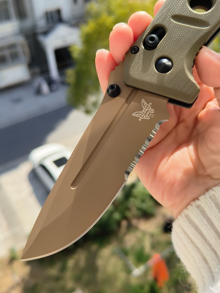 【售完】Benchmade Adamas 275SFE-2 CPM-CruWear钢 G10柄 棕色 1500