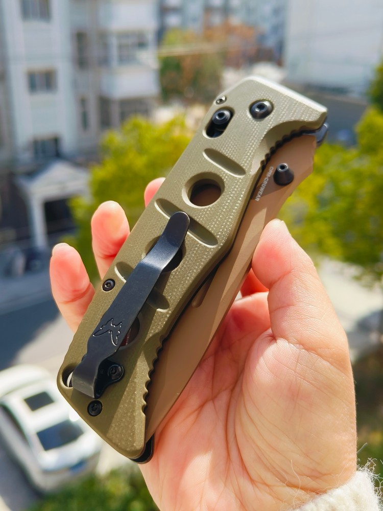 【售完】Benchmade Adamas 275SFE-2 CPM-CruWear钢 G10柄 棕色 1500