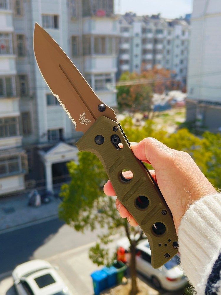 【售完】Benchmade Adamas 275SFE-2 CPM-CruWear钢 G10柄 棕色 1500