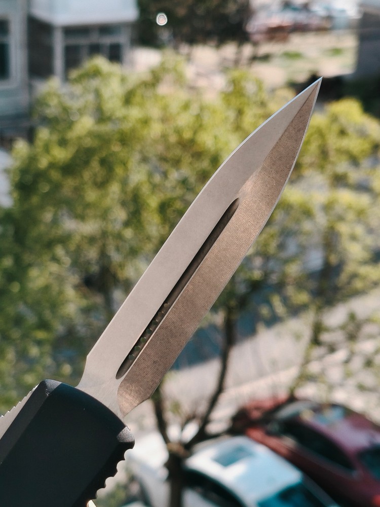 【售完】Microtech 122-10 Ultratech D/E CTS-204P钢 铝合金柄 黑色 1800