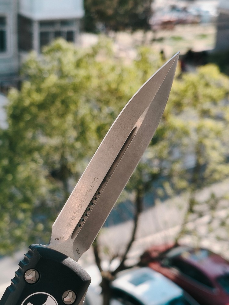【售完】Microtech 122-10 Ultratech D/E CTS-204P钢 铝合金柄 黑色 1800