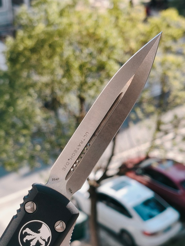 【售完】Microtech 122-10 Ultratech D/E CTS-204P钢 铝合金柄 黑色 1800
