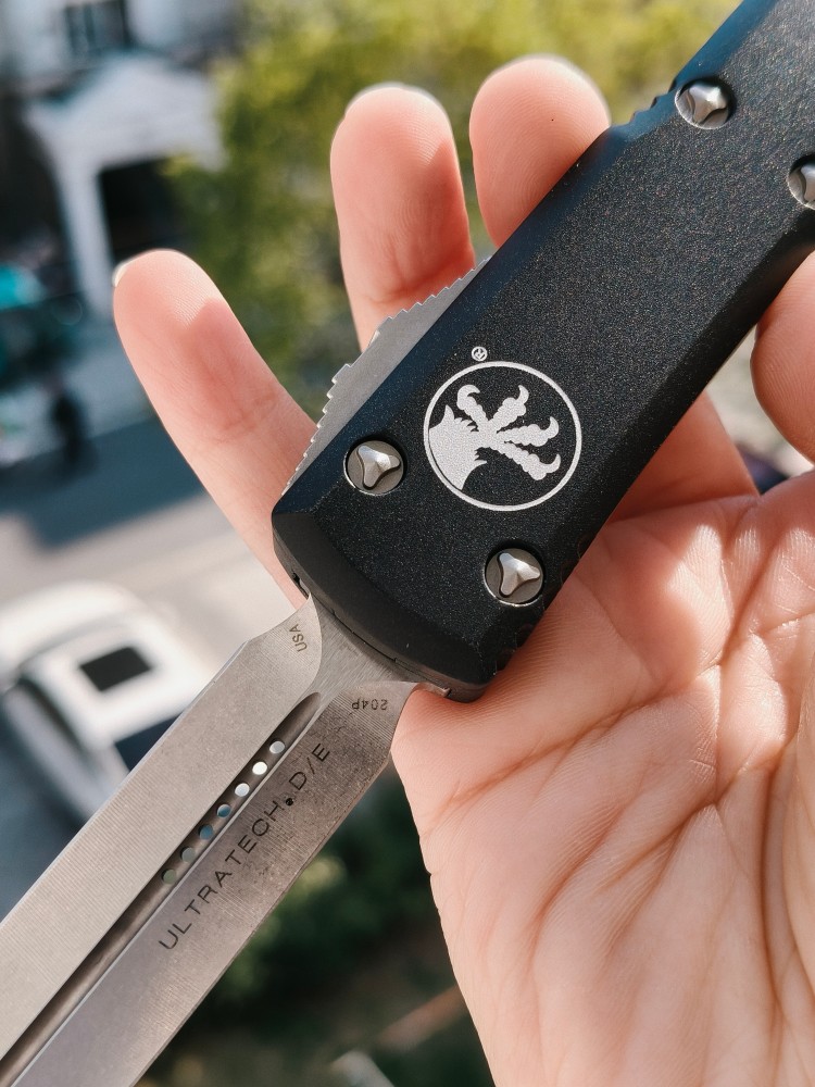 【售完】Microtech 122-10 Ultratech D/E CTS-204P钢 铝合金柄 黑色 1800