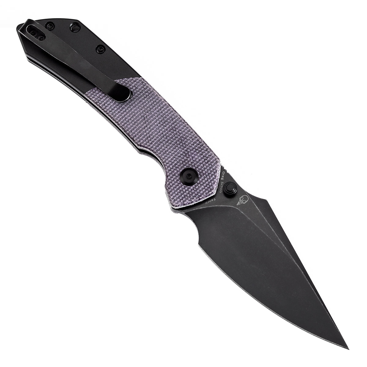 Tenable Fenrir 14C28N钢 Micarta+铝制手柄 T1034S5 紫色 500