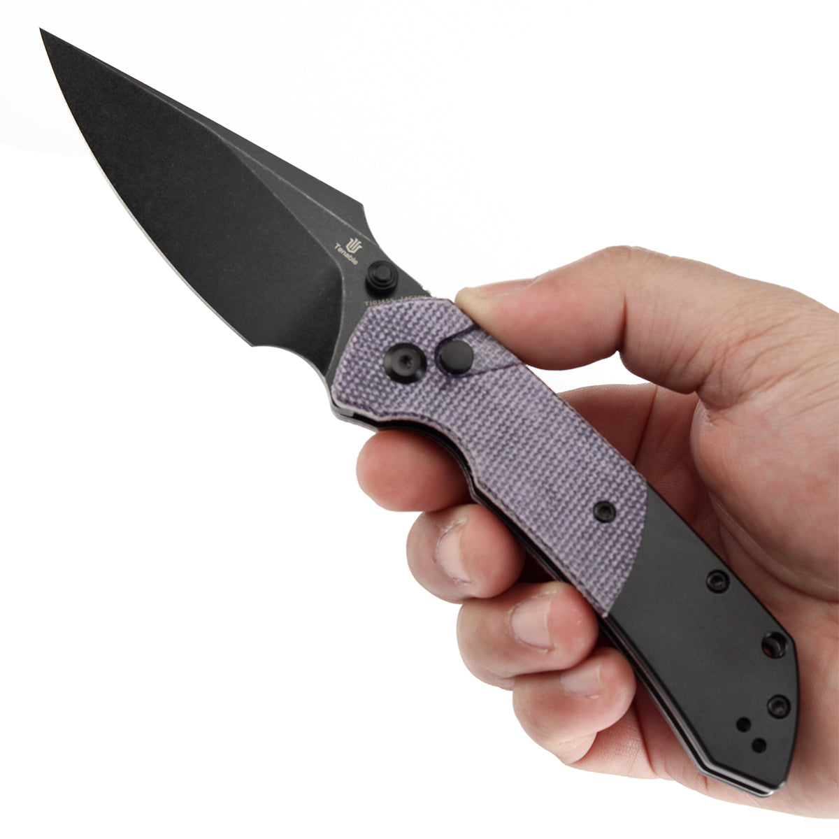 Tenable Fenrir 14C28N钢 Micarta+铝制手柄 T1034S5 紫色 500