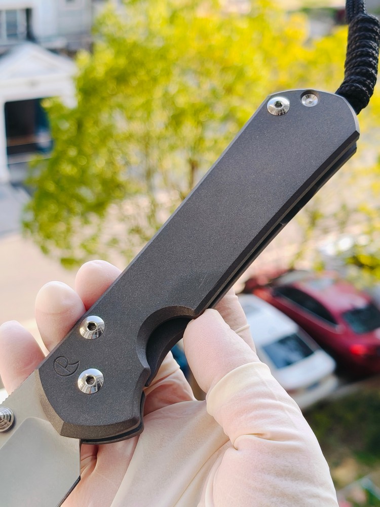 【寄售】Chris Reeve Large Sebenza 31 S45VN钢 钛柄 双银色推刀钮 4200