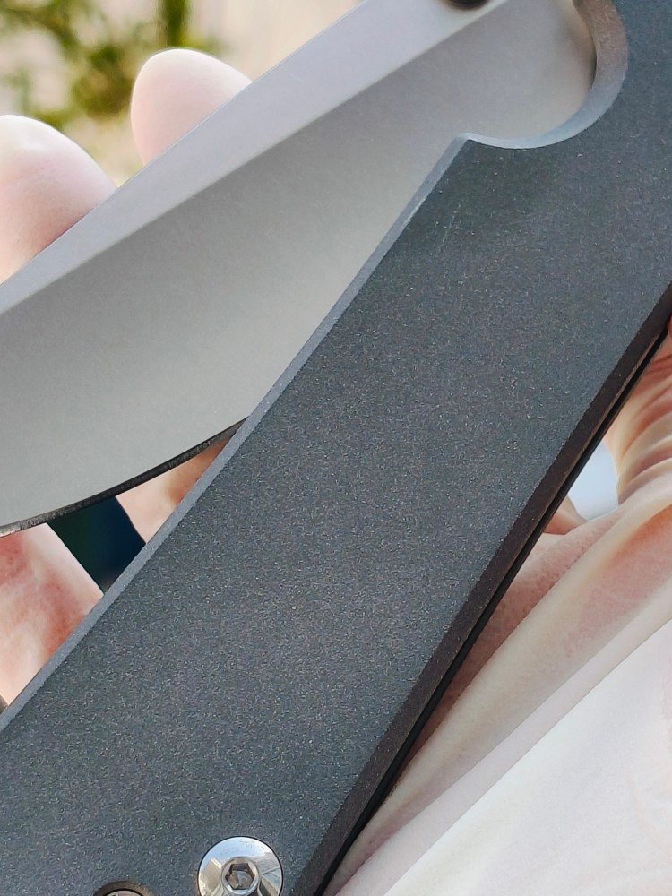 【寄售】Chris Reeve Large Sebenza 31 S45VN钢 钛柄 双银色推刀钮 4200
