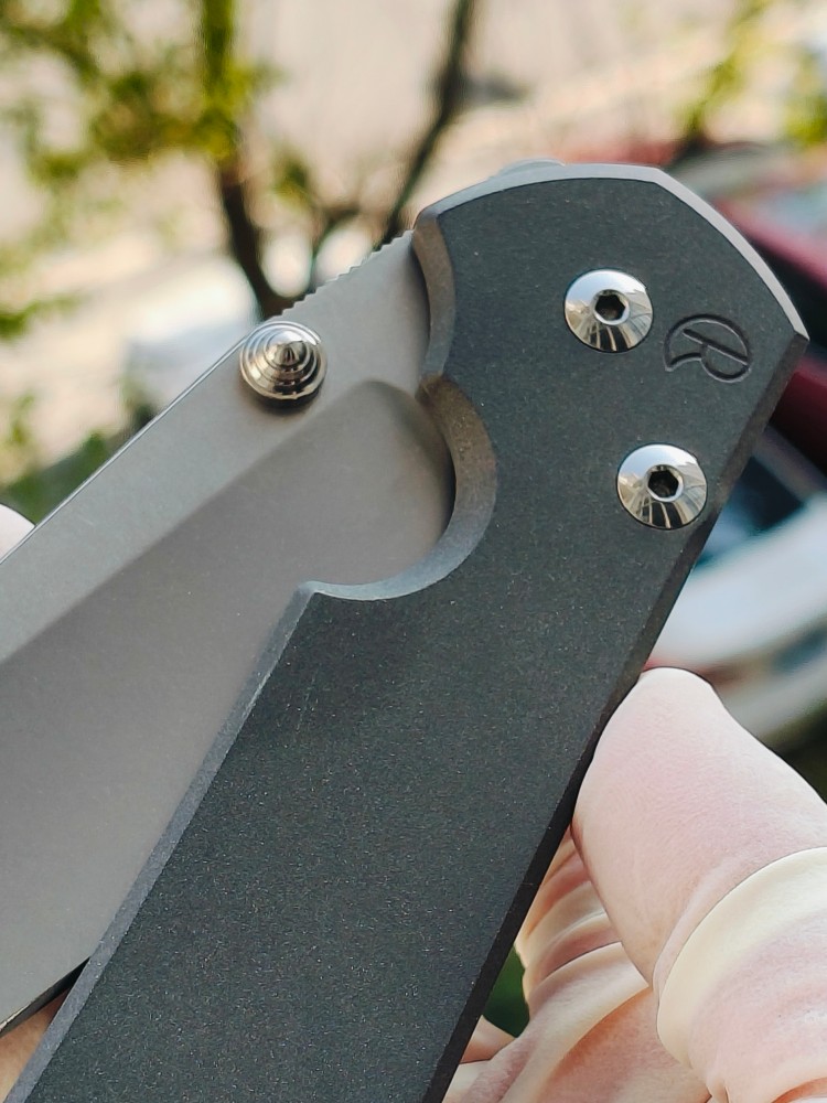 【寄售】Chris Reeve Large Sebenza 31 S45VN钢 钛柄 双银色推刀钮 4200