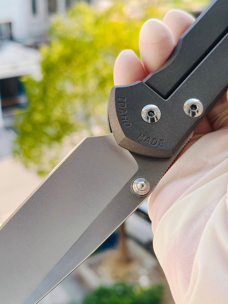 【寄售】Chris Reeve Large Sebenza 31 S45VN钢 钛柄 双银色推刀钮 4200