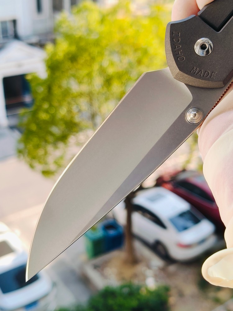【寄售】Chris Reeve Large Sebenza 31 S45VN钢 钛柄 双银色推刀钮 4200