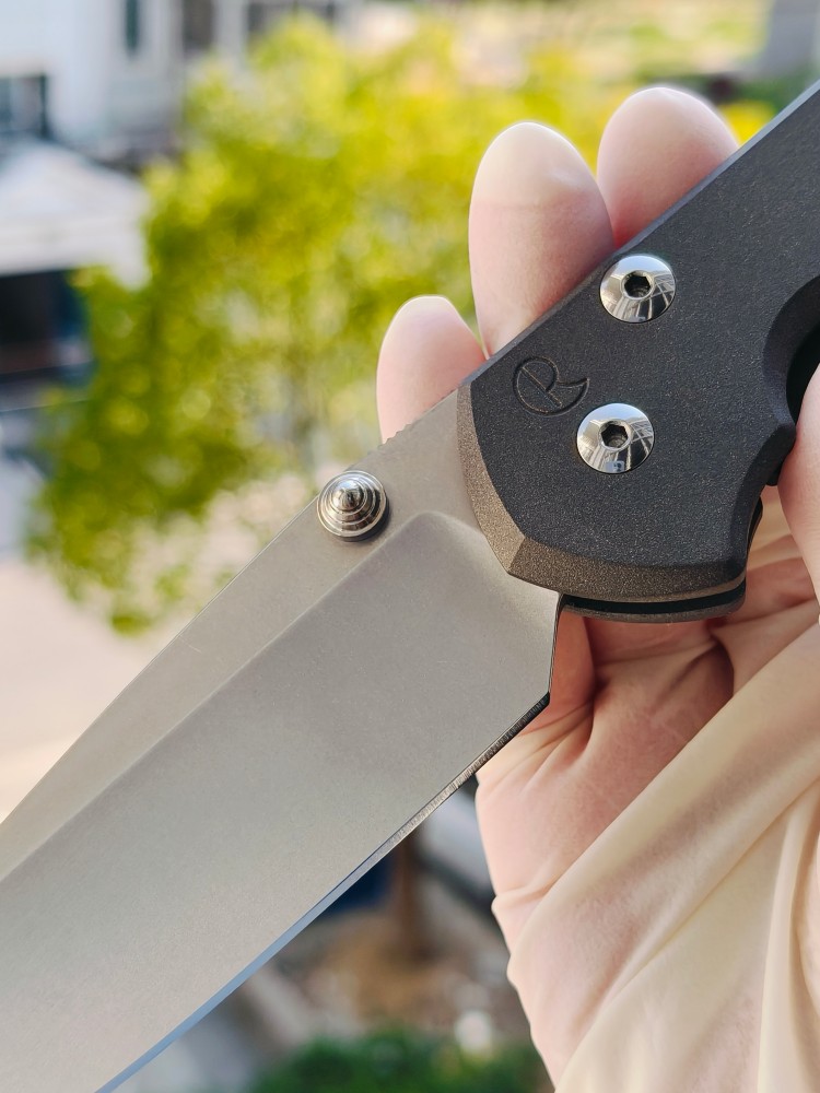 【寄售】Chris Reeve Large Sebenza 31 S45VN钢 钛柄 双银色推刀钮 4200