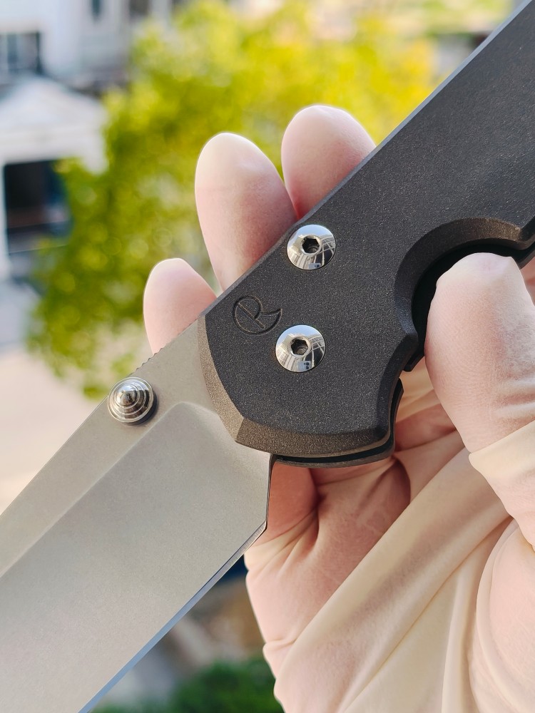 【寄售】Chris Reeve Large Sebenza 31 S45VN钢 钛柄 双银色推刀钮 4200