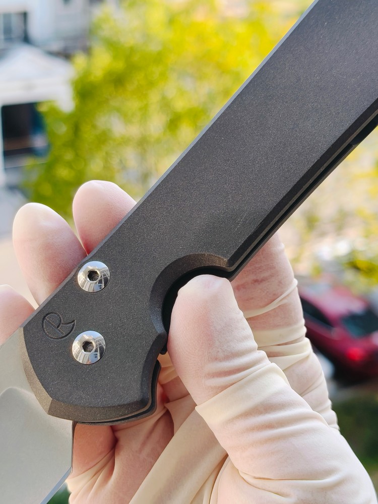 【寄售】Chris Reeve Large Sebenza 31 S45VN钢 钛柄 双银色推刀钮 4200